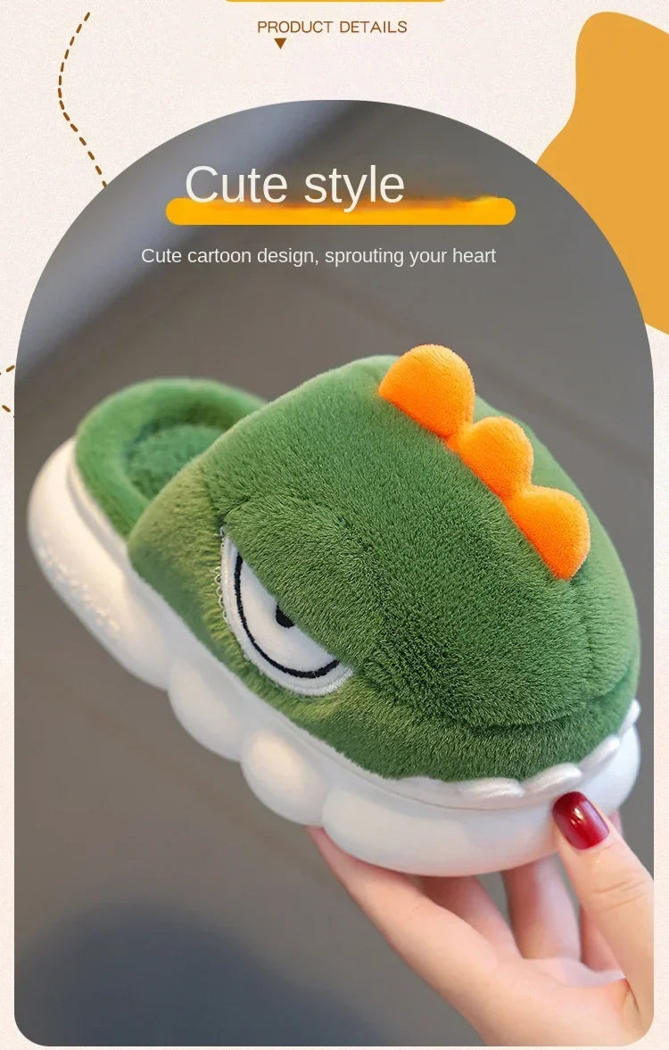 Dinosaur Plush Slippers