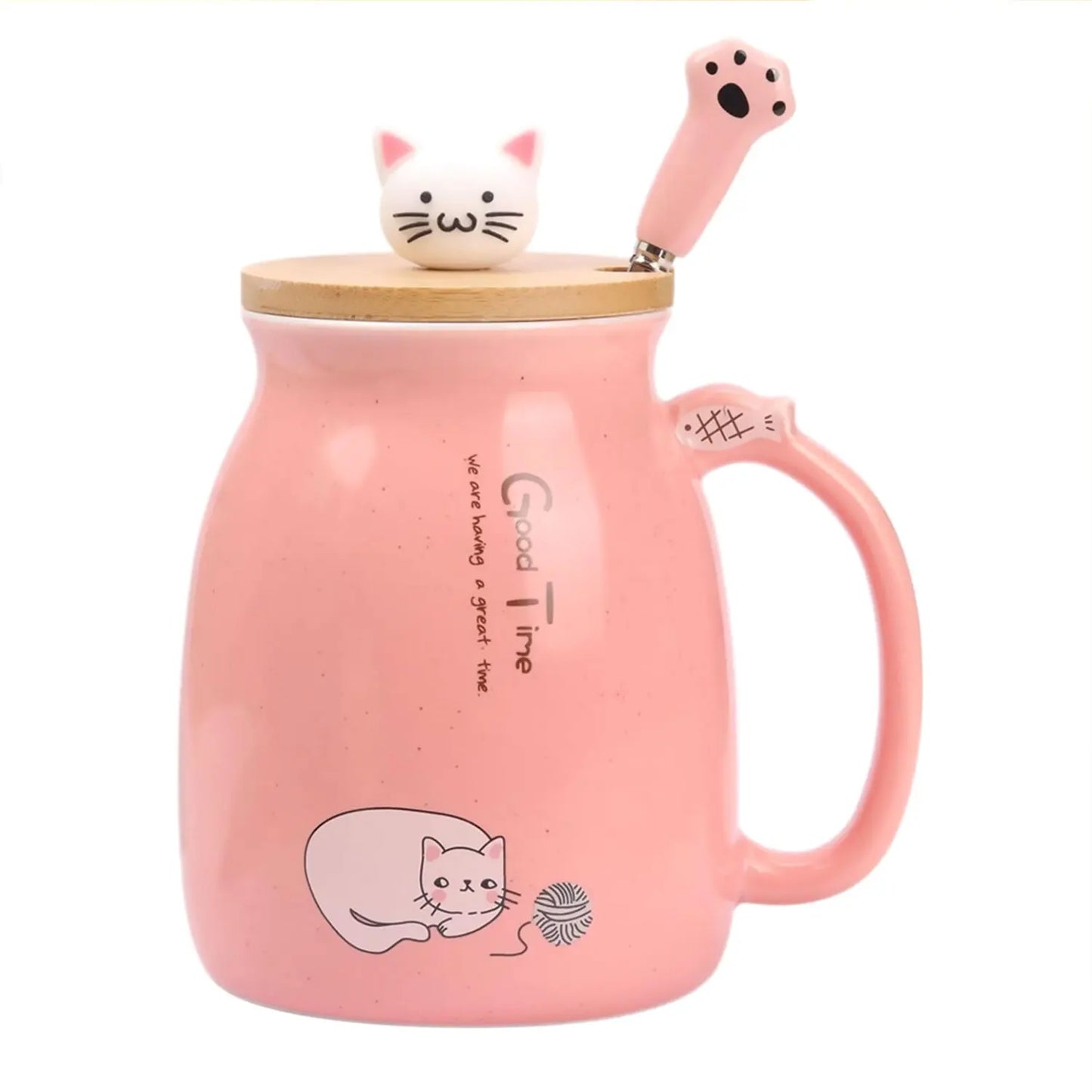 Cat Lid Ceramic Mug