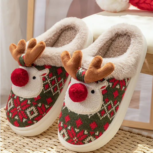 Reindeer Winter Slippers