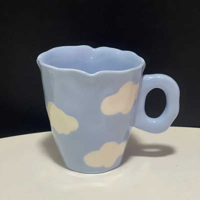 Hand Painted Flower Mug