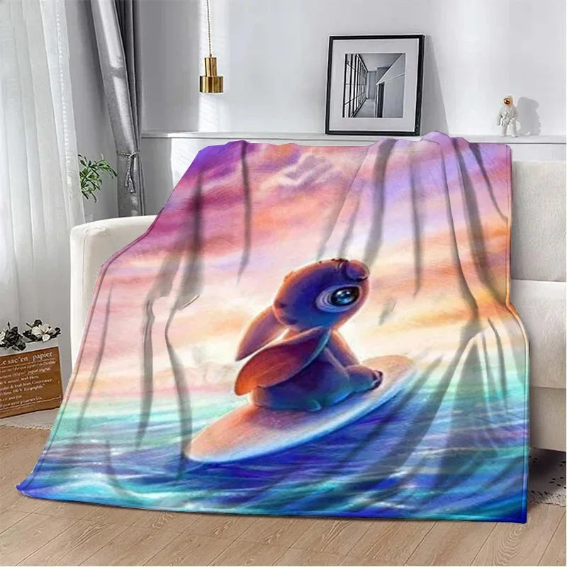 Stitch Cartoon Plush Blanket