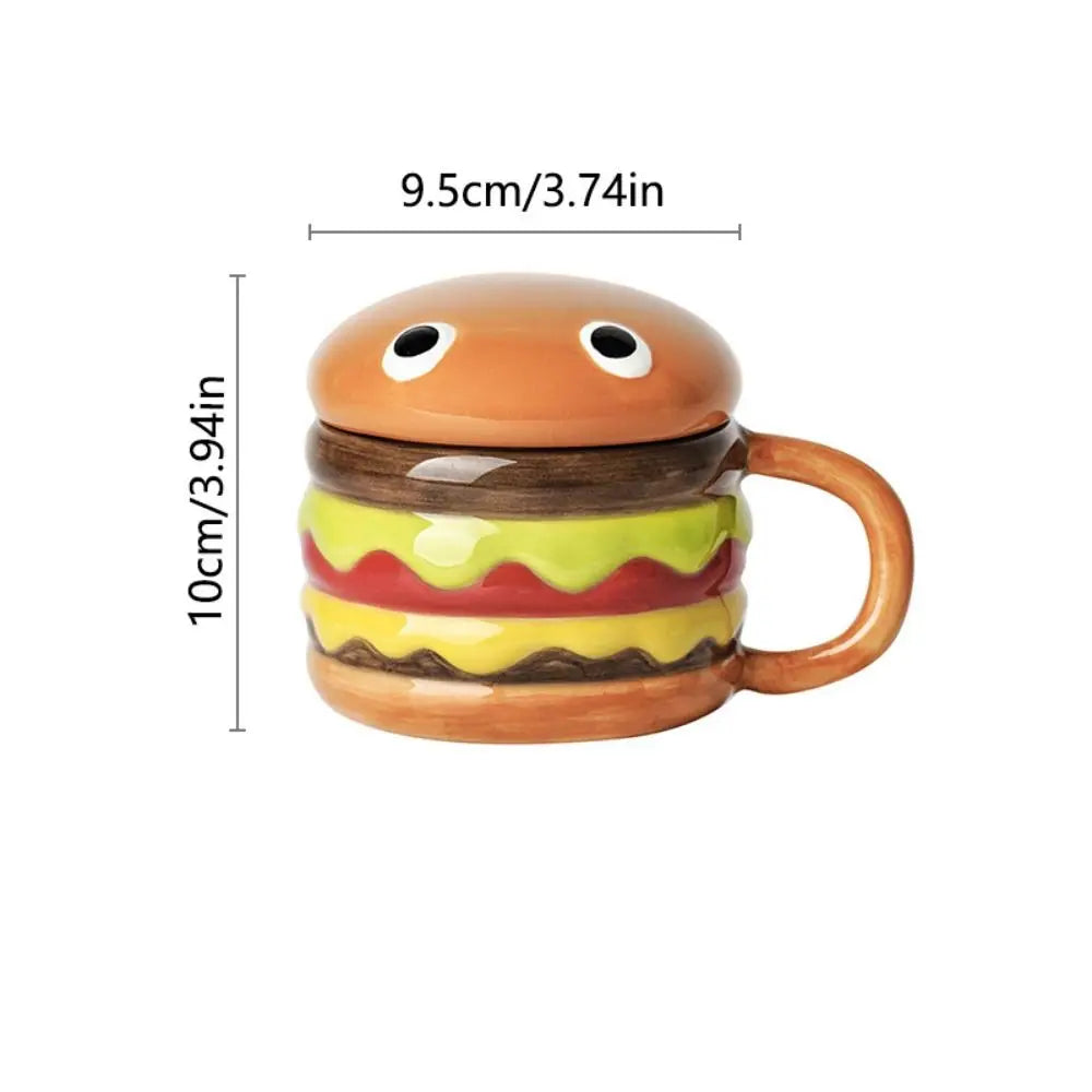 Cartoon Hamburger Coffee Cup