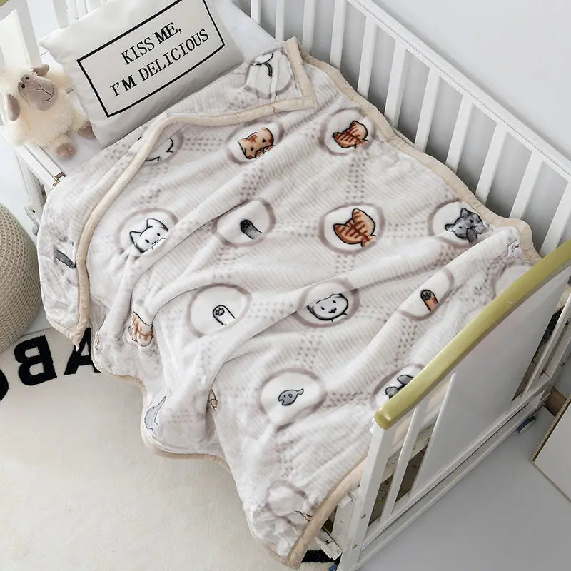 Cartoon Pattern Baby Blanket