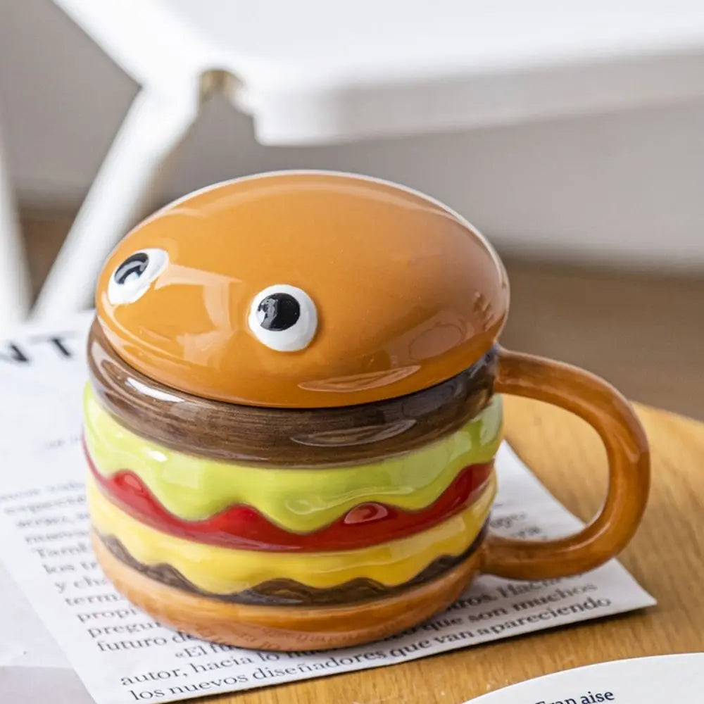 Cartoon Hamburger Coffee Cup
