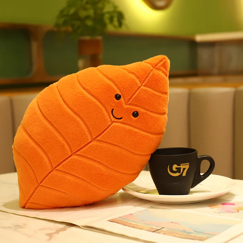 Leaf Pillow Plush Decor
