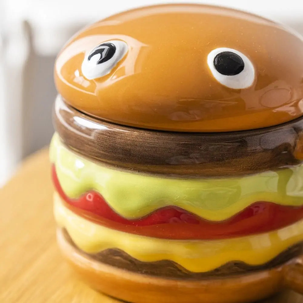 Cartoon Hamburger Coffee Cup