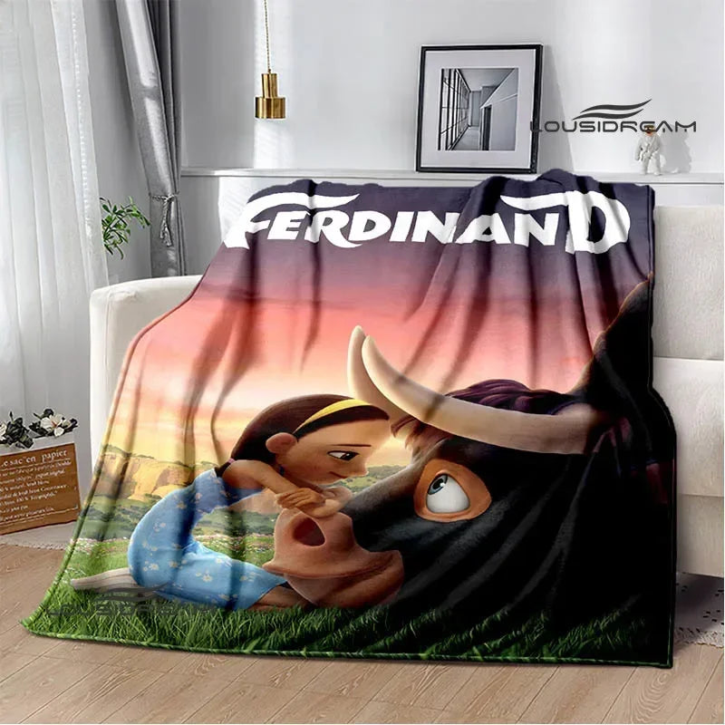 Ferdinand Cartoon Flannel Blanket