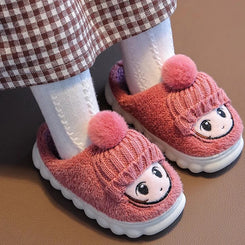 Girls Cotton Plush Slippers
