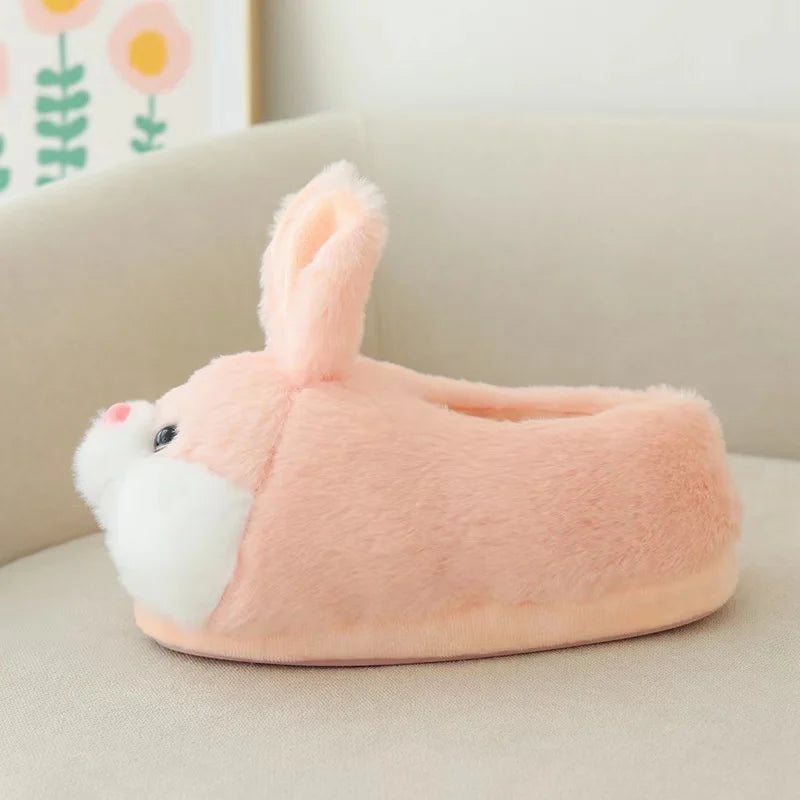 Rabbit Cotton Plush Slippers